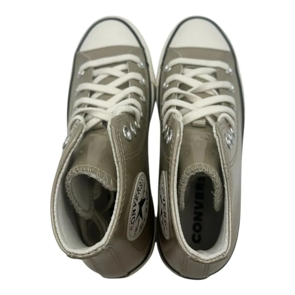 Converse Chuck Taylor All Star Metallic Shoes Women's 6.5 Light Gold Egret Black